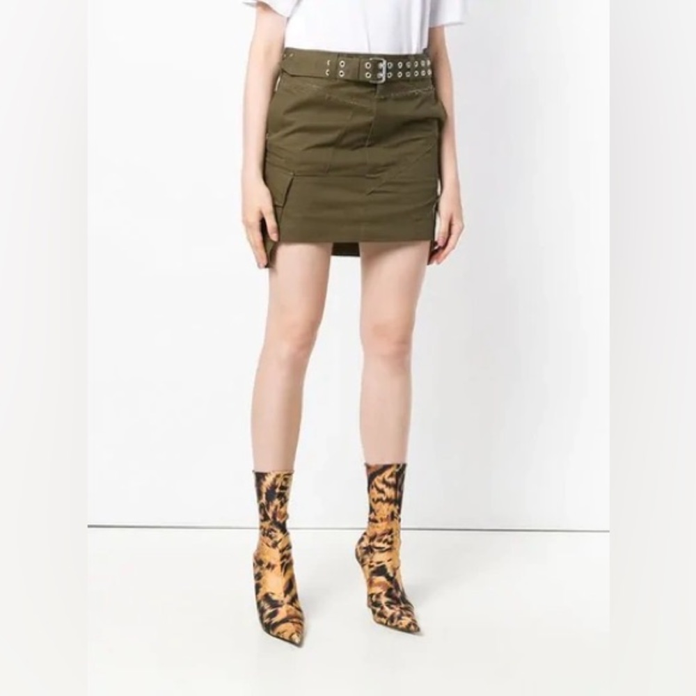 Olive Green Women's Skirt - Picture 3 of 15